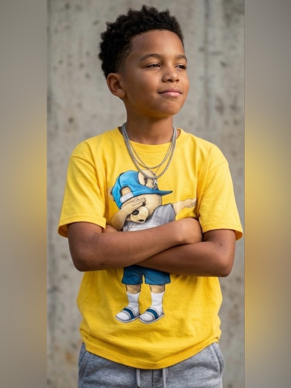 DABBING SAVAGE BEAR BOYS T SHIRTS